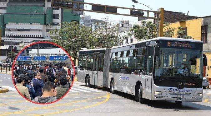 Reportan congestión en el Metropolitano: ¿Qué medidas tomará la ATU?